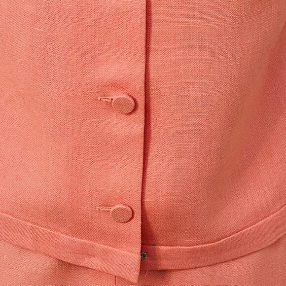 Vintage 1960's Jackie O Moygashel Irish Linen Skirt Suit Small - Picture 5 of 14